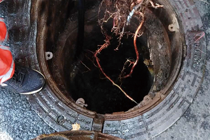 彭场镇管道预处理